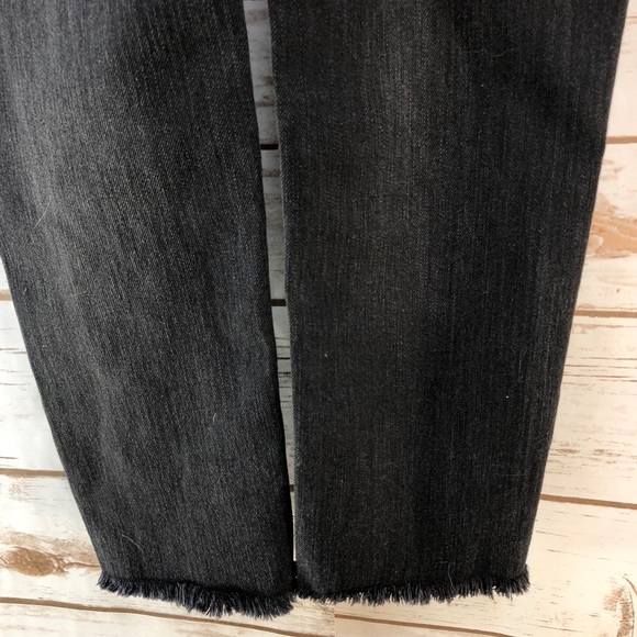 True Craft Jeans True Craft Black Destructed Skinny Overalls Jrs